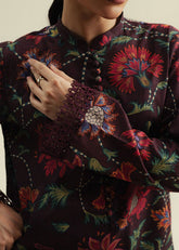 3-PC Unstitched Digital Printed Chiffon Coco By Zara Shahjahan | Meadow-1A